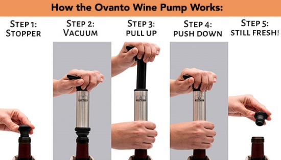 Wine Vacuum Pump Kit with Aerators