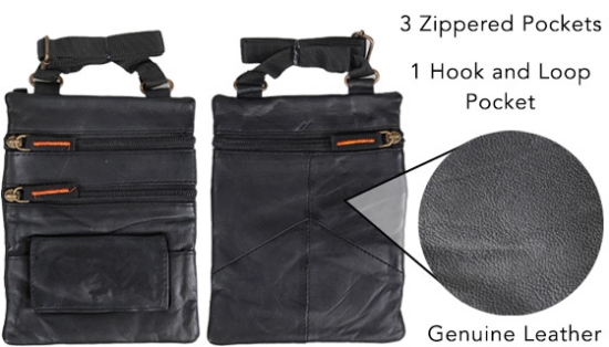 Genuine Leather Hands-Free Travel Pouch