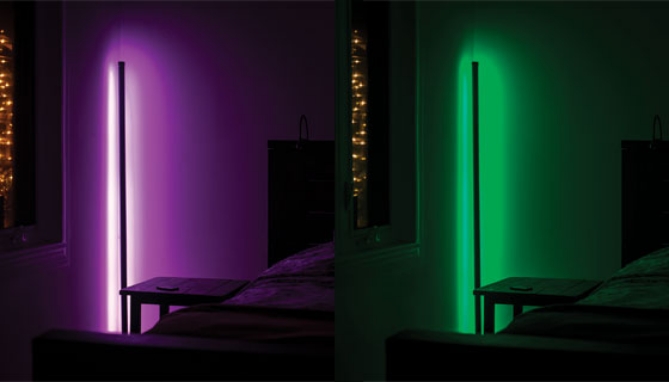 Color-Changing Standing Floor Lamp with Remote