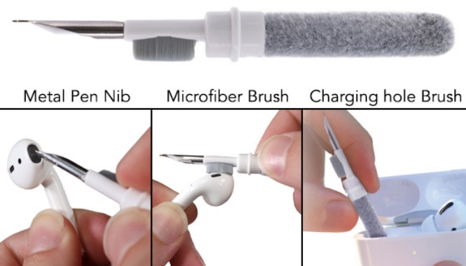 Picture 2 of 3 in 1 Earbuds And Electronic Cleaning Tool 2-Pack
