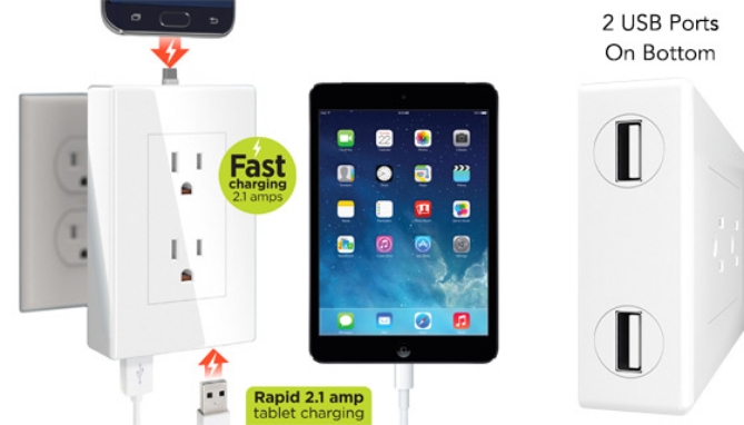 Picture 2 of ThingCharger Power Outlet Phone Charger Combo
