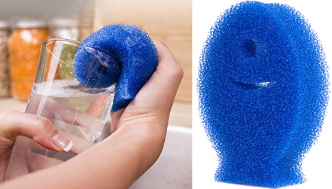 Clean everything from delicate dishes to the caked on grime of pans with one non-scratching scrubber: the DishFish.