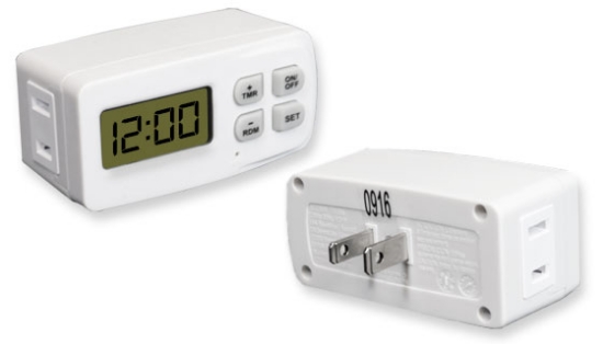 Turn your indoor lamps, appliances or holiday lights on and off automatically with the <strong>24 Hour Digital Timer</strong>. If you use it the same time every day there is no need to constantly turn a device on and off. This digital timer takes the task out of your hands.