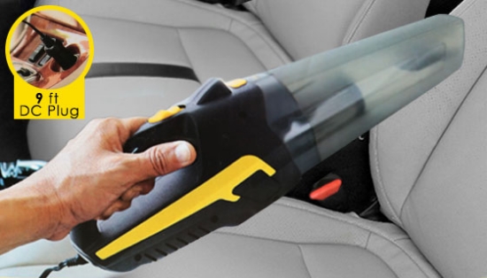 Your car can get pretty gross over time without routine cleaning. This lightweight, handheld vacuum will help get in all those nooks and crannies for a cleaner car every time!
