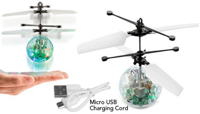 Picture 2 of Cyber Flyer Disco Orb Microcopter with Hand Control