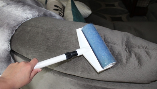 This reusable lint roller is the perfect cleaning tool for keeping multiple surfaces dust, pet hair and lint free!
