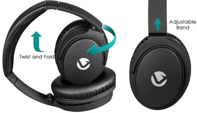 Picture 4 of Sonus Active Noise Cancelling Headphones with Carrying Case