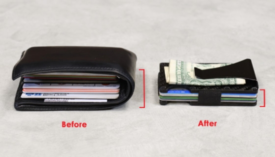 RFID Blocking Ultra Slim Wallet and Money Clip