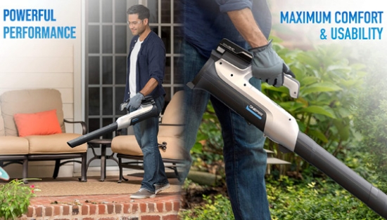 ONEPWR Cordless Leaf and Debris Blower with 2 Rechargeable Batteries BH57220