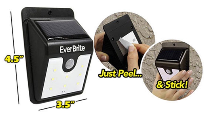 Picture 6 of 2-Pack of Ever Brite Solar Powered Deluxe Outdoor Security Lights