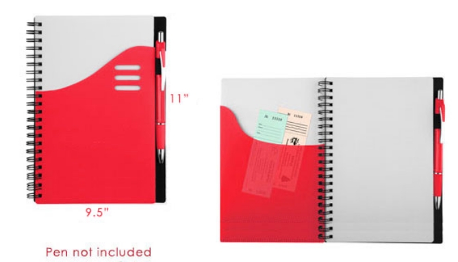Picture 2 of Big Wave Spiral Notebook Set 5-PK