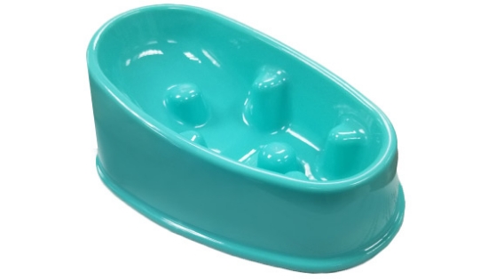This handy little bowl makes it easy for you to ensure your pooch takes it slow when eating.