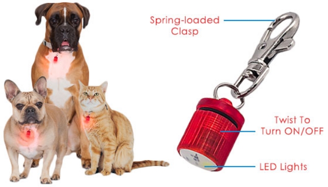 Picture 2 of Flashing LED Light Pet Blinker's - For Dogs and Cats
