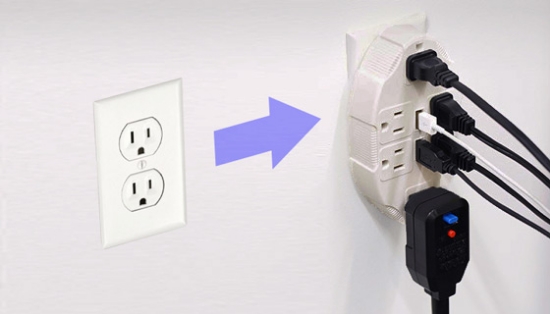 YES you can turn a two-plug outlet into one with Six Plugs AND Two USB Ports! The USB ports are perfect for easy charging of portable devices. Designed to work with digital cameras, iphones, smartphones, MP3 players, tablets and portable hard drives.