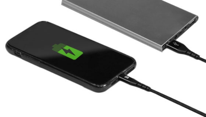 Picture 2 of 10 Foot Nylon-Braided USB Charging Cable (Available In Lightning, And USB-C)