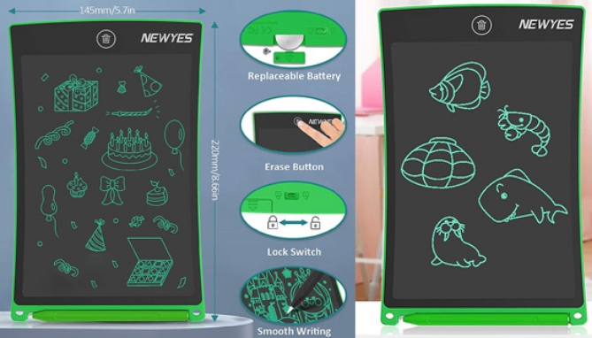 Picture 2 of LCD Reusable Writing and Drawing Tablet