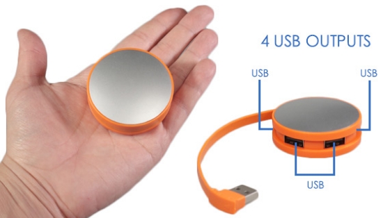 4-Port Portable USB Hub