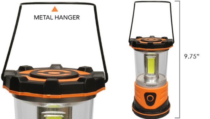 Picture 3 of 2000 Lumens COB Lantern - 4 Light Modes
