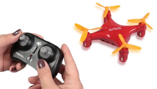 A 6-axis gyroscope ensures stable flight for a surprisingly nimble drone. The remote control lets you do 360 degree stunt rolls with multiple speed settings to accommodate beginners and expert pilots alike. Durable tri-tipped blades can take a beating, but it includes spare parts if you need them.