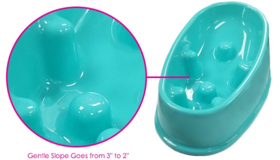 This handy little bowl makes it easy for you to ensure your pooch takes it slow when eating.