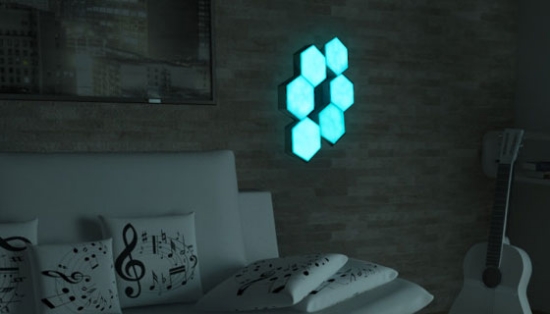 These wireless hexagon accent lights add a splash of light, color, and trendy design anywhere you want!