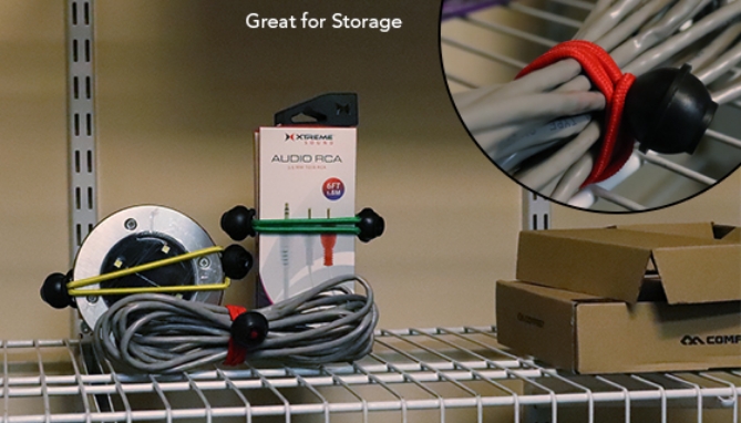 Picture 3 of 40pc Heavy-Duty Ball Stretch Bungee Cord Set