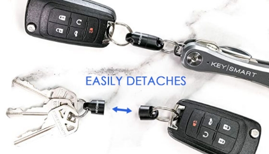 The MagConnect system by Keysmart is the ultimate keychain accessory that allows for a quick and reliable magnetic connection for nearly anything on a keychain.