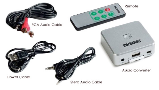 Now you can convert all your records, cassettes, CDs, and more to high-quality MP3s with the simple and easy to use Portable Audio Converter with remote control.