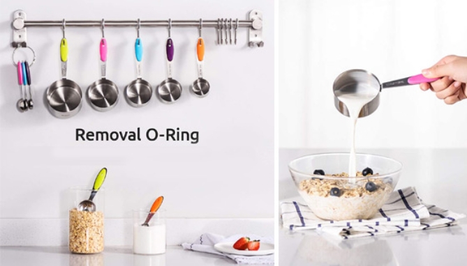 Picture 4 of 10 Piece Measuring Cups and Spoons Set