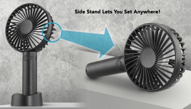 Picture 4 of Rechargeable USB Fan with Phone Stand