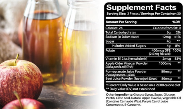 Picture 3 of Apple Cider Vinegar Gummies - Improve Gut Health and Suppresses Appetite