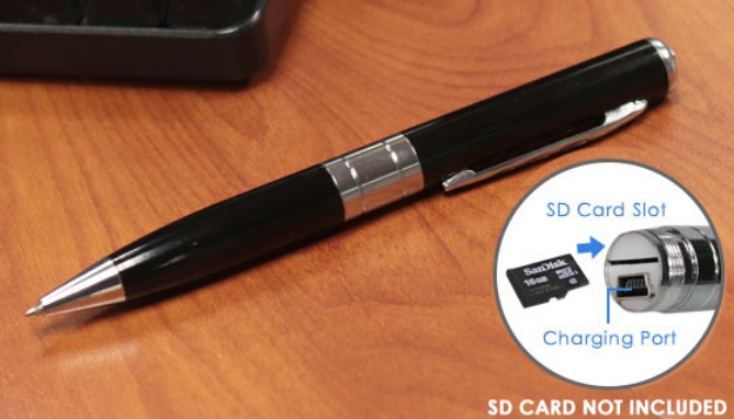 It looks and writes like a pen, but is actually one of the world's smallest & most discreet digital recorders.