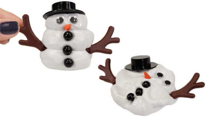 Build your very own indoor snowman and watch him melt before your very eyes! This kit contains everything you need to construct a customized snowman!