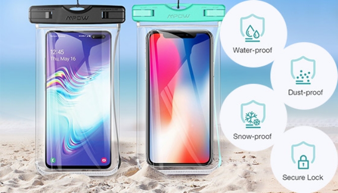 Picture 3 of MPOW Waterproof Bags for Smartphones 2pk