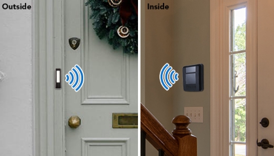 Wireless Electronic Doorbell With Light Up Alert by Style Selections
