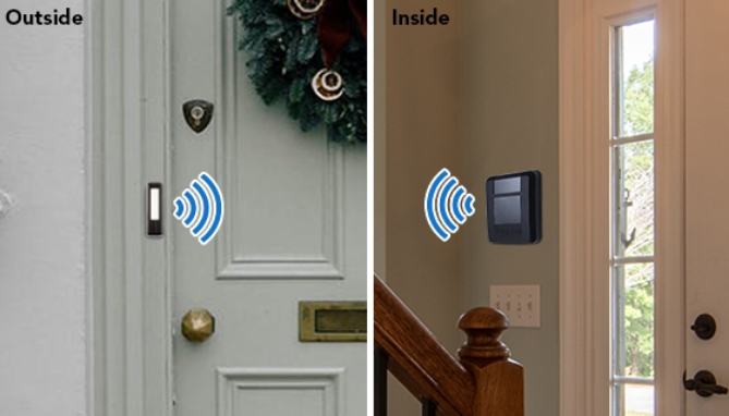 Wireless Electronic Doorbell With Light Up Alert by Style Selections