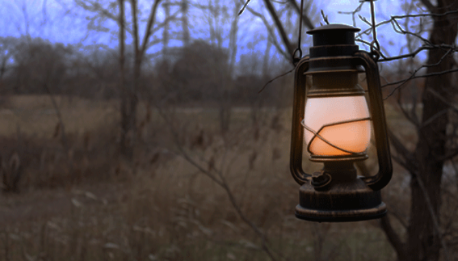 Picture 5 of Vintage Look Hurricane Lantern w/ Gorgeous Realistic Flicker Flame