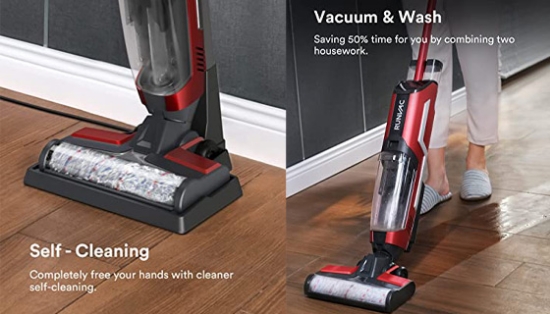Ditch your broom, mop, and vacuum because this powerful appliance combines all of those in one, convenient unit.