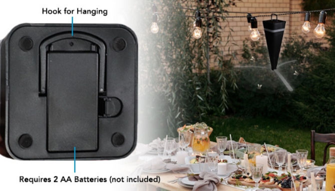 Picture 3 of 2-Pack of The Fly Fighter - Cordless Insect Repeller That Repels Flying Insects Naturally