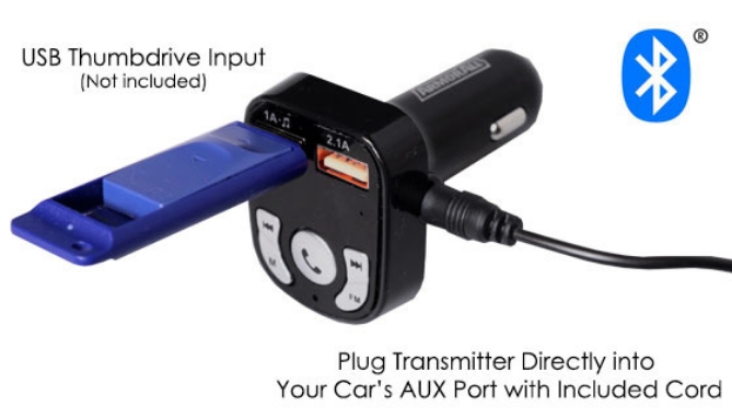 The Armor All Bluetooth FM Transmitter is the convenient all-in-one solution for cars that don't have Bluetooth capabilities.