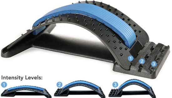 Get relief from back pain with the easy-to-use, adjustable, PACKABLE Back Stretcher. This ergonomic self-massager is designed for home back pain treatment and as a preventative care product.