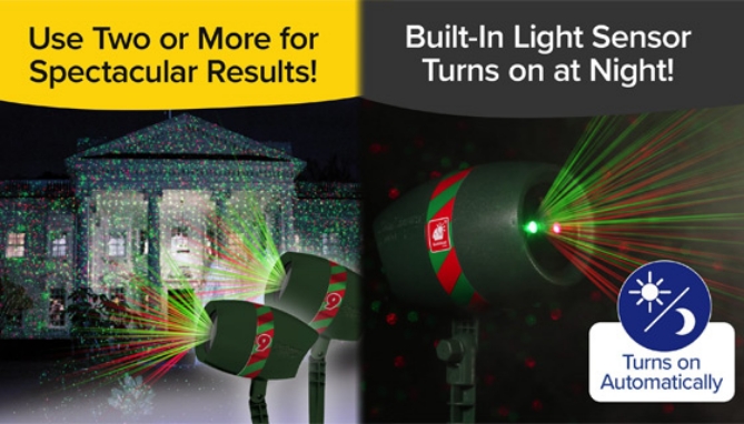 Star Shower Ultra 9: As Seen on TV Laser Projector Light