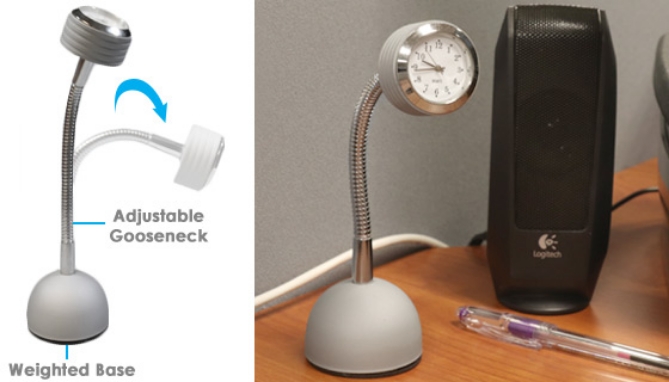 Picture 3 of Desktop Swivel Quartz Analog Clock