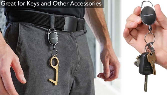 Picture 3 of KeySmart Quick Retract Keychain 2-Pack
