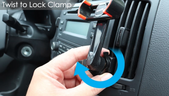 This handy phone holder keeps your smartphone both accessible and visible while you're on the road so that you can operate your playlist, answer calls and use your GPS without holding your phone in your hand.