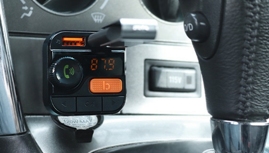 This Armor All BLUETOOTH<sup>&reg;</sup> FM Transmitter & Car Charger is perfect for people with older vehicle models that do not have built-in Bluetooth capabilities.