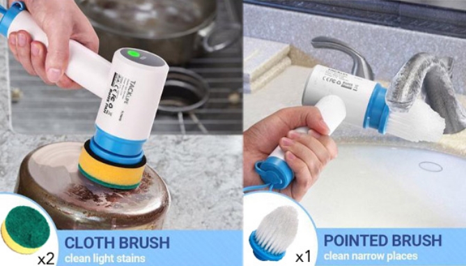 Picture 4 of Handheld Power Spin Scrubber & Accessories
