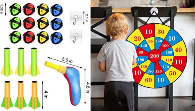 Picture 3 of 26-Inch Supersized Velcro-Like Dartboard Kit For Indoors And Outdoors