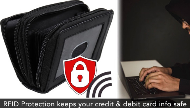 Picture 2 of ALL NEW - Zip 'N Go Palm-Sized Wallet w/ RFID Protection