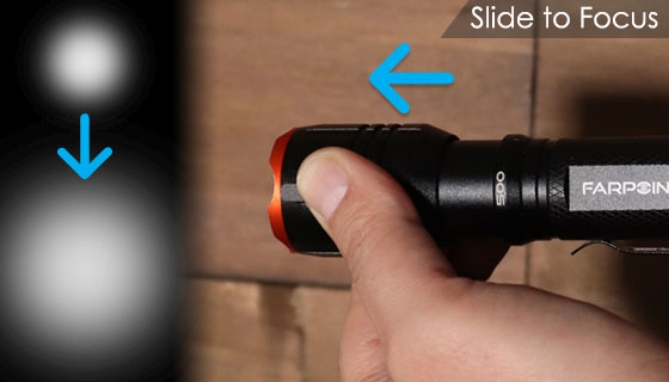 Picture 3 of Farpoint 500 Lumen LED Rechargeable Flashlight
